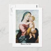 Madonna- en kinderpostkaart briefkaart (Voorkant / Achterkant)