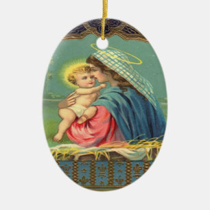  Madonna en kindersieraad Keramisch Ornament