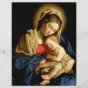 Madonna en kindje Jezus - Sassoferrato Flyer