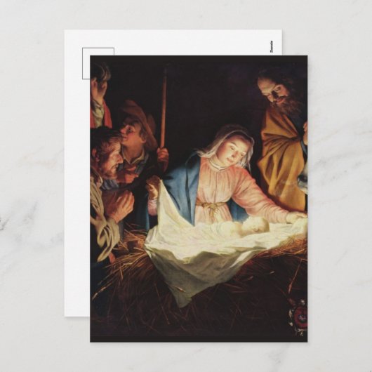 Madonna en kindkerst Feestdagenkaart (Voorkant / Achterkant)