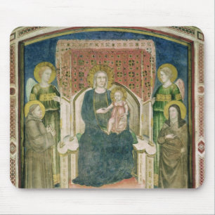Madonna Enthroned met St. Francis van Assisi Muismat