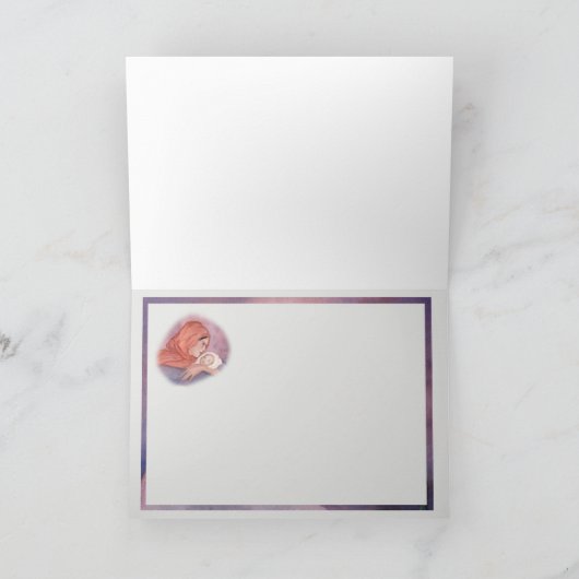 Madonna et carte de Noël d'enfant (Intérieur)