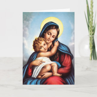 Madonna et carte enfant