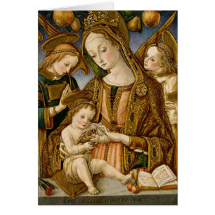 Madonna et enfant avec deux anges