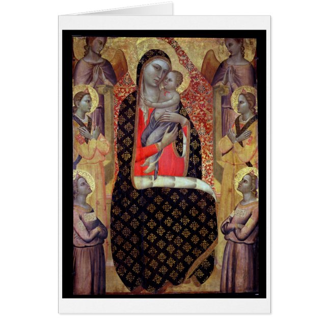 Madonna et enfant couronnés avec six anges (Devant)
