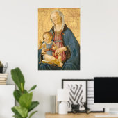 Madonna et Enfant - D. Ghirlandaio Poster des Beau (Bureau à domicile)