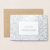 Madonna et Enfant Luxe Véritable Foil Cartes de No (Devant avec enveloppe)