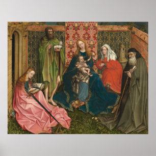Madonna et Enfant - Robert Campin Poster des Beaux