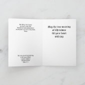 Madonna et l'enfant Carte de Noël pliée (Intérieur)