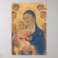 Madonna et l'enfant - Poster d'art raffiné Sano di
