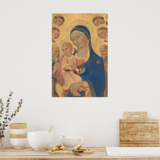 Madonna et l'enfant - Poster d'art raffiné Sano di (Cuisine)