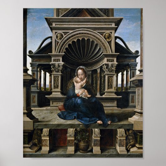 Madonna Holding Baby Jesus Poster (Voorkant)