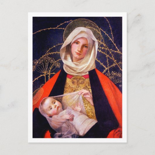 Madonna Holding Child Briefkaart (Voorkant)