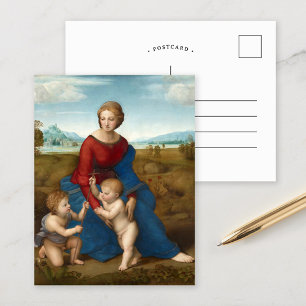 Madonna in de wei   Raphael Briefkaart