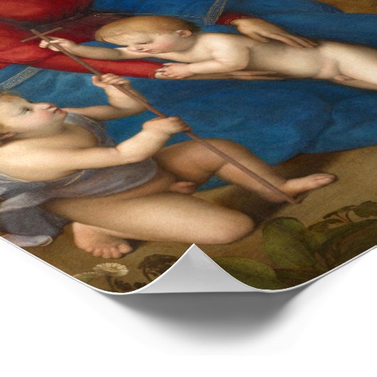 Madonna in de wei | Raphael Poster (Hoek)