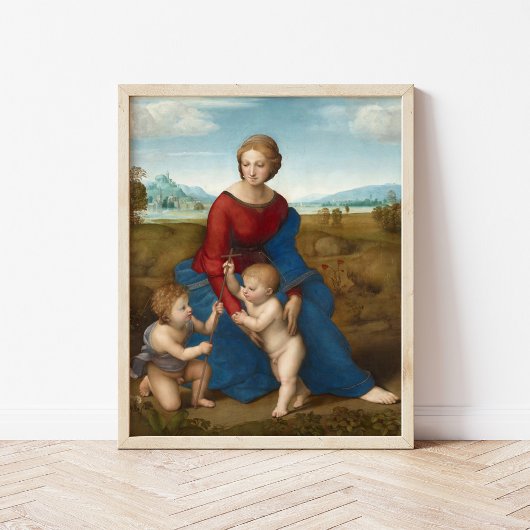 Madonna in de wei | Raphael Poster