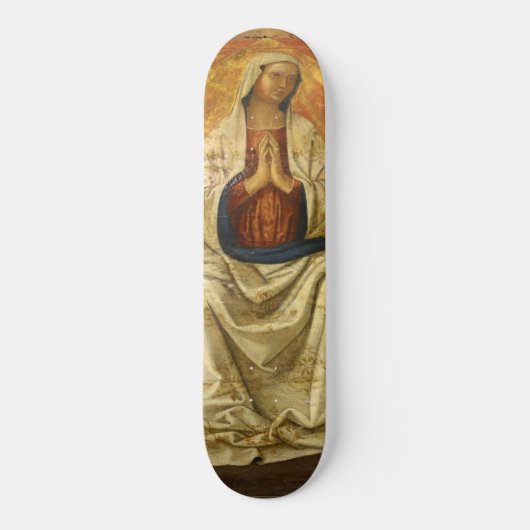 Madonna in Gloria (Maagd Mary Enthroned) Skateboard (Voorkant)