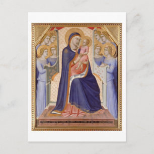 Madonna in Glory, c.1315 (tempera op het paneel) Briefkaart