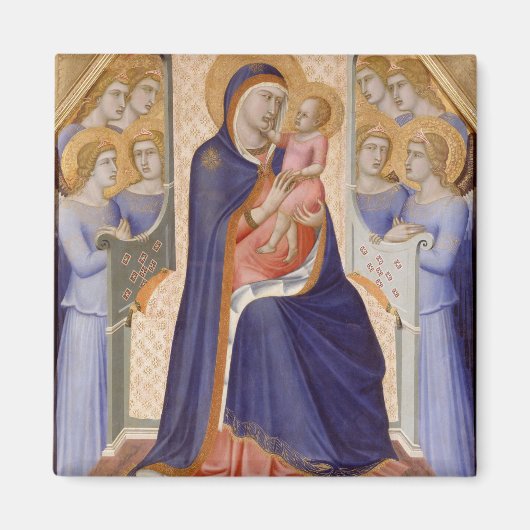 Madonna in Glory, c.1315 (tempera op het paneel) Magneet (Voorkant)