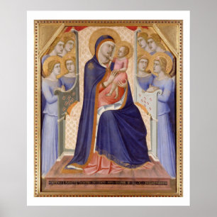 Madonna in Glory, c.1315 (tempera op het paneel) Poster