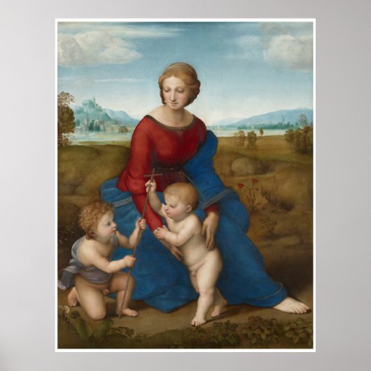 Madonna in Meadow Raphael Sanzio Poster (Voorkant)