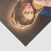 Madonna & Kind Traditionele Religieuze Kerstmis Tissuepapier (Detail)