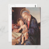 Madonna leert het kind Jezus Briefkaart (Voorkant / Achterkant)