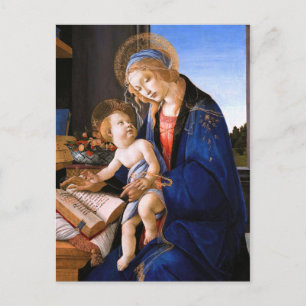 Madonna leert het kind Jezus Sandro Botticelli Briefkaart
