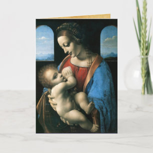 MADONNA LITTA, Blue Sapphire Feestdagen Kaart