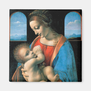 Madonna Litta, Leonardo da Vinci, 1490-1491 Magneet