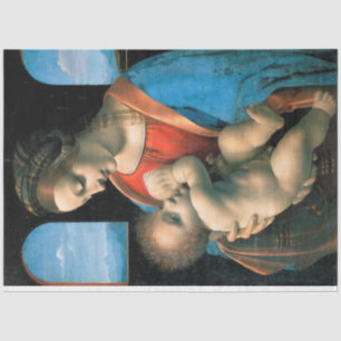 Madonna Litta, Leonardo da Vinci, 1490-1491 Tissuepapier
