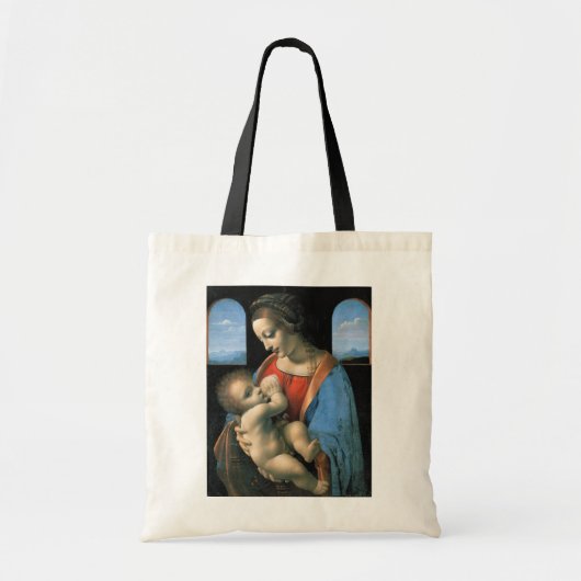Madonna Litta, Leonardo da Vinci, 1490-1491 Tote Bag (Voorkant)
