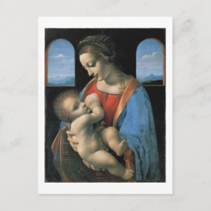 Madonna Litta, Leonardo da Vinci Fine Art Briefkaart