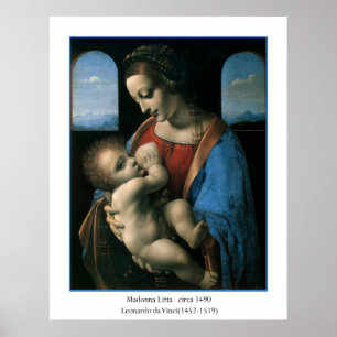 Madonna Litta van Leonardo Da Vinci Poster