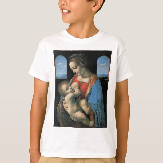 Madonna Litta van Leonardo da Vinci T-shirt (Voorkant)