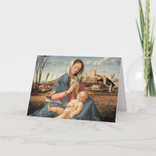 Madonna met Christus Kind Feestdagen Kaart