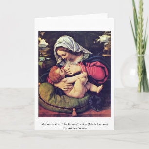 Madonna met het Groene Kussen Kaart