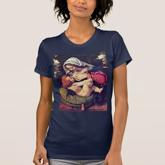 Madonna met het groene kussen t-shirt (Voorkant)