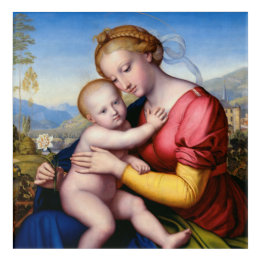 Madonna met Kind Acryl Muurkunst
