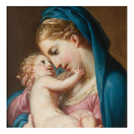 Madonna met Kind Acryl Muurkunst