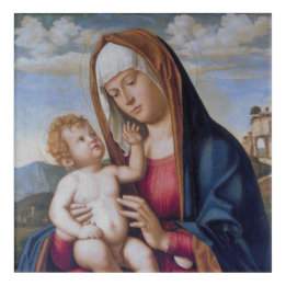 Madonna met Kind Acryl Muurkunst
