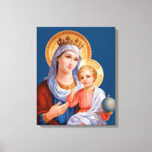 Madonna met Kind Canvas Afdruk