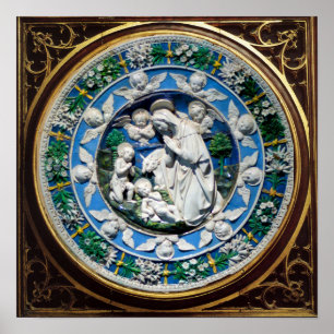 MADONNA MET KIND EN ANGELS POSTER