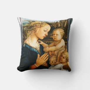 Madonna met kind en twee Angels, Filippo Lippi Kussen