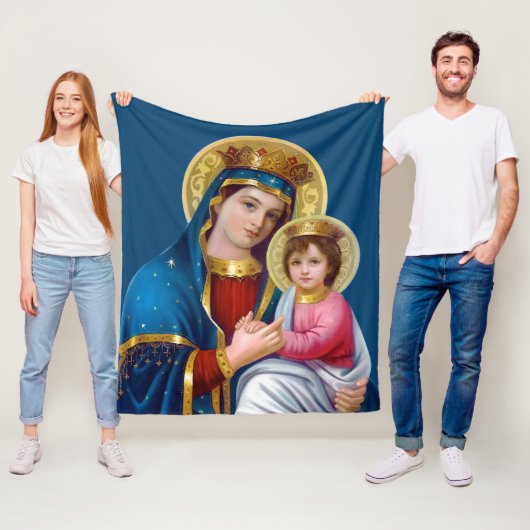 Madonna met Kind Fleece Deken (In situ)