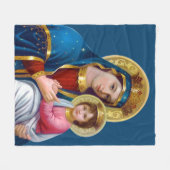 Madonna met Kind Fleece Deken (Voorkant (Horizontaal))