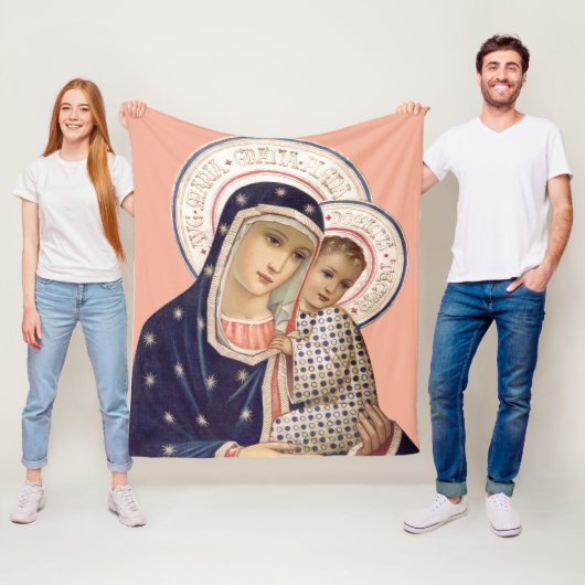 Madonna met kind fleece deken (In situ)