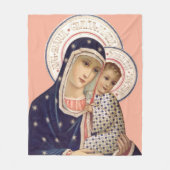 Madonna met kind fleece deken (Voorkant)