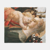 Madonna met Kind Fleece Deken (Voorkant (Horizontaal))