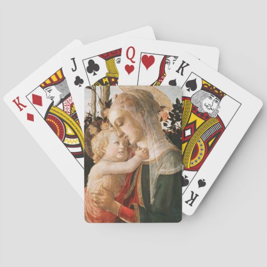 Madonna met Kind Pokerkaarten (Achterkant)